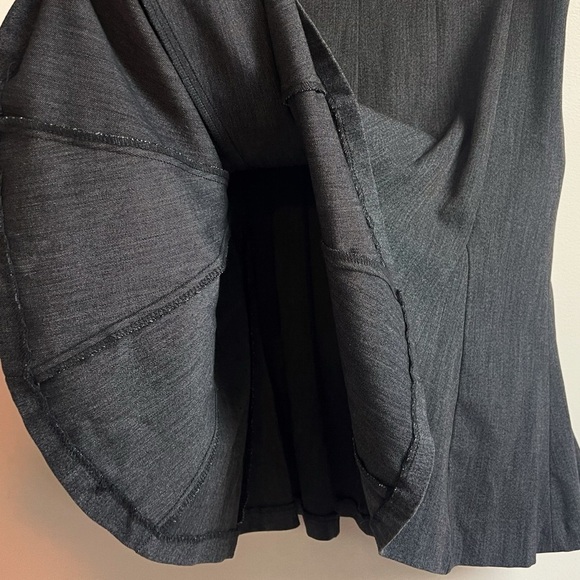 Tailor B. Moss Flare Midi Skirt Gray Women’s Size 10 Stretch Solid Mid Rise - Picture 4 of 8